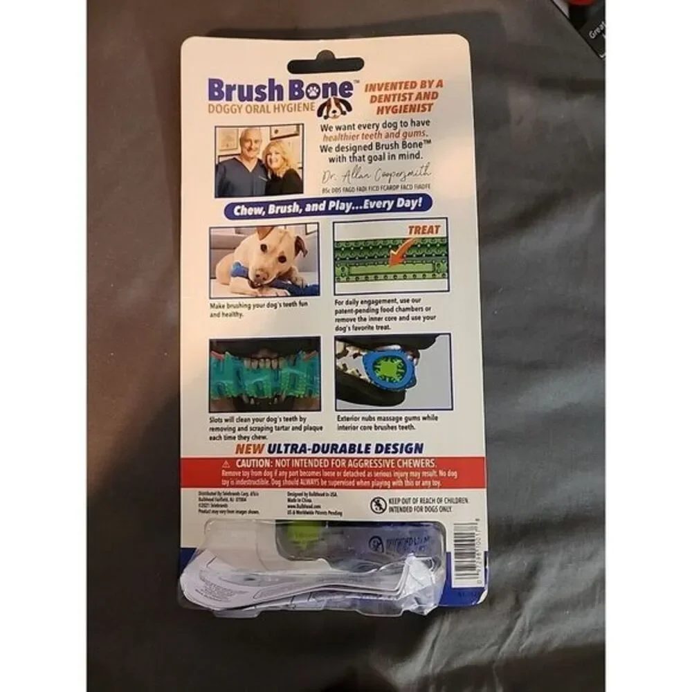 Brush Bone Toothbrush‎ Plaque and Tartar Remover for Dogs - Picture 3 of 3